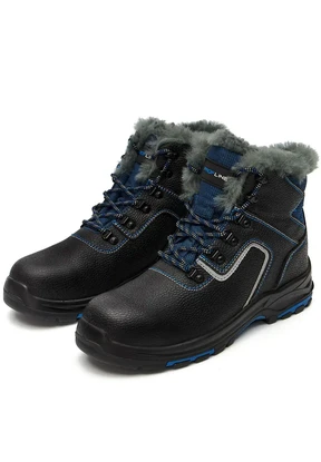 Зимние рабочие ботинки с КП и КС «PROFLINE» с натуральным мехом