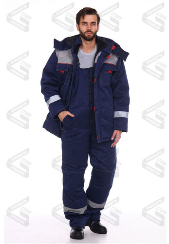 Костюм рабочий зимний «Компакт Плюс» с полукомбинезоном